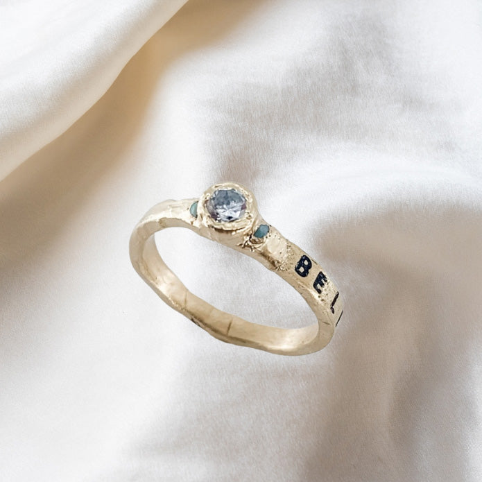 BELIEVE Affirmation Ring