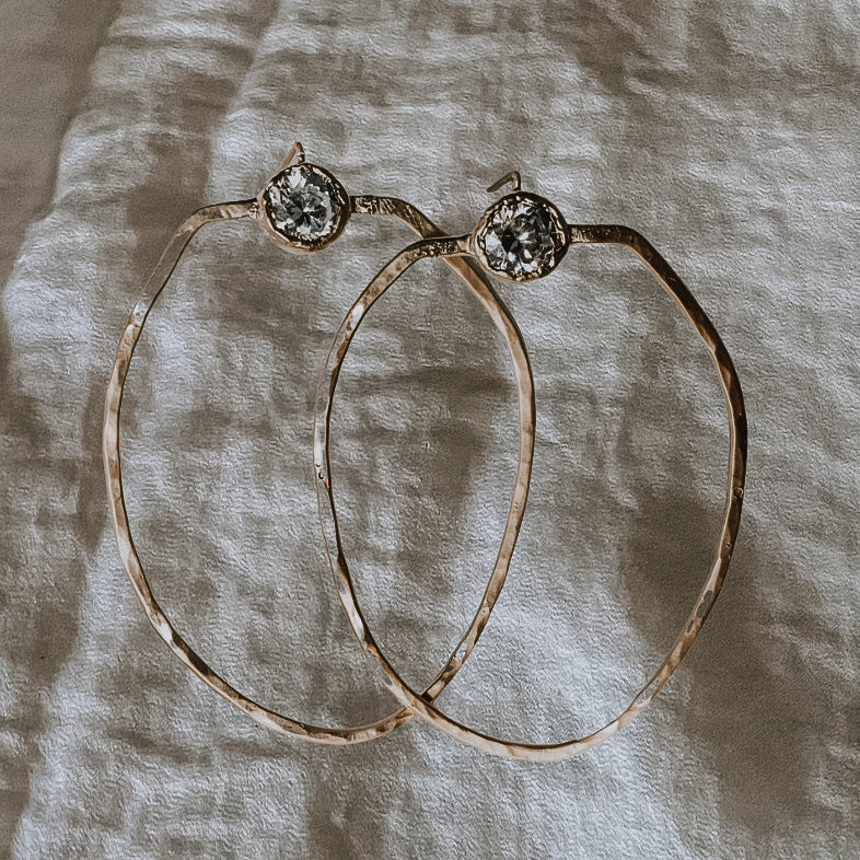 COSMOS Crystal Hoop Earrings