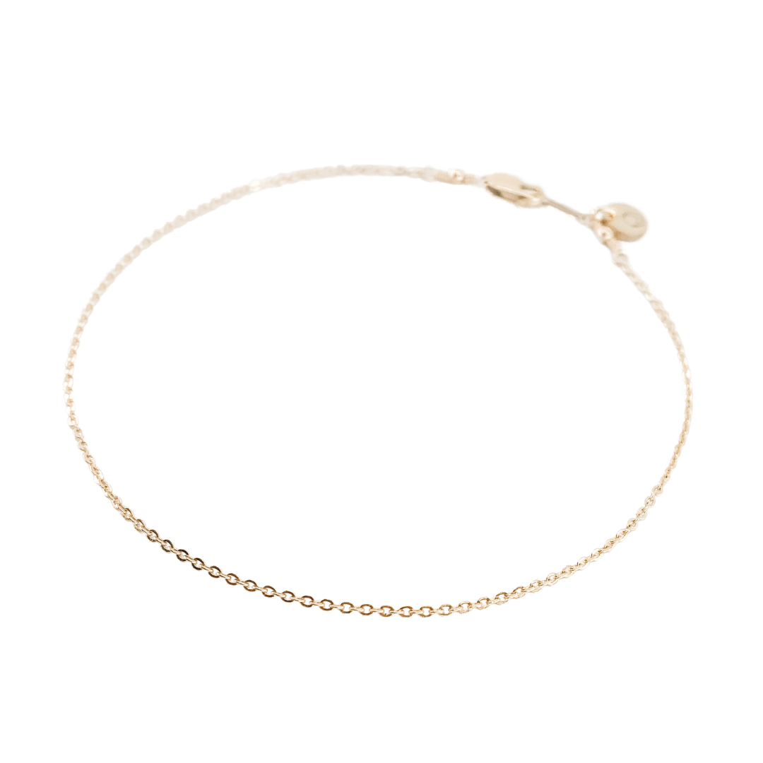 Gold Rhinestone Slider Anklet - Ankle Bracelet | SeaSpray Jewelry