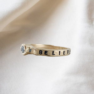 BELIEVE Affirmation Ring