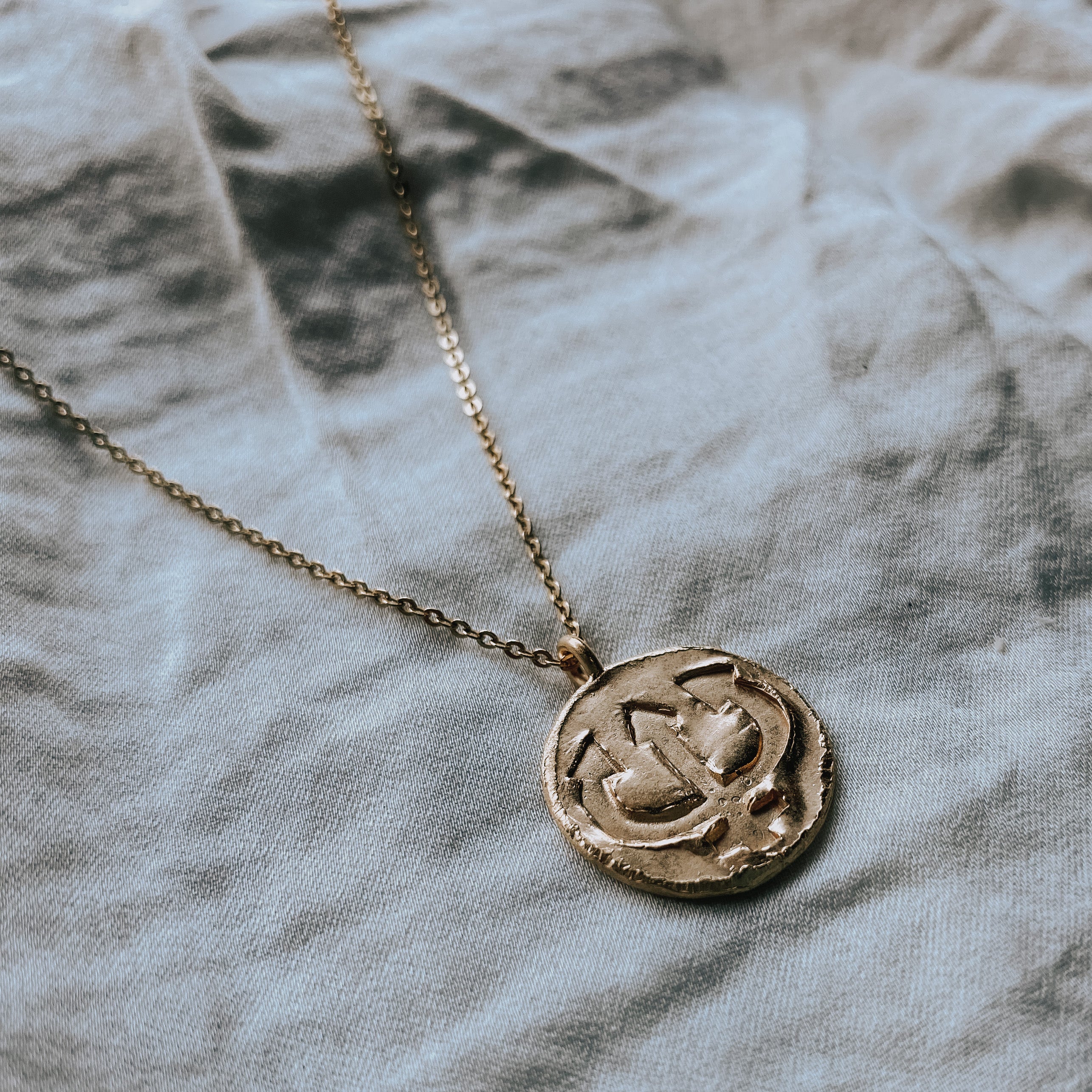 Classics 77 neptune's coin pendant necklace in gold | ASOS